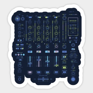 DJ Mixer Sticker